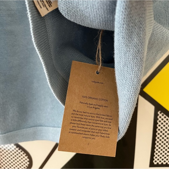 Sold / Rudy Jude adult knit tank in sky blue - Picture 5 of 8